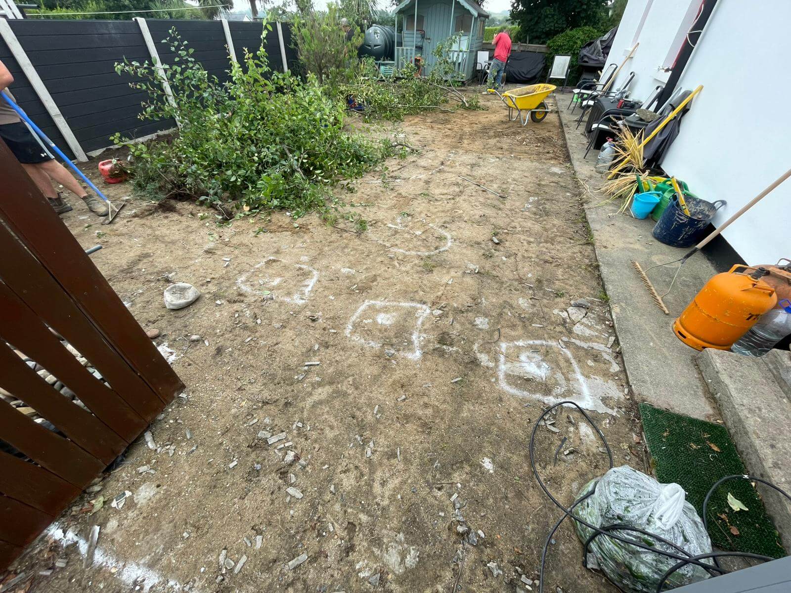 Garden before our work