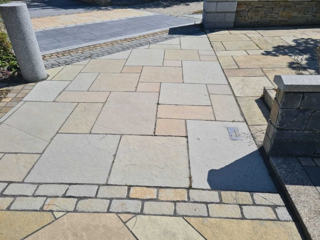 indian sandstone patio
