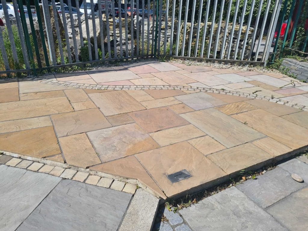 new patio laid